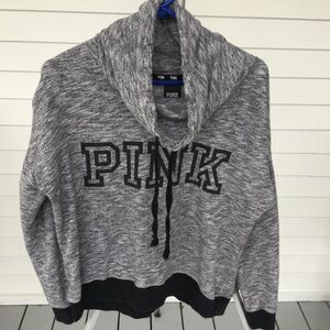 Victoria’s Secret Pink Pullover Cowl Neck With Drawstring, size Medium